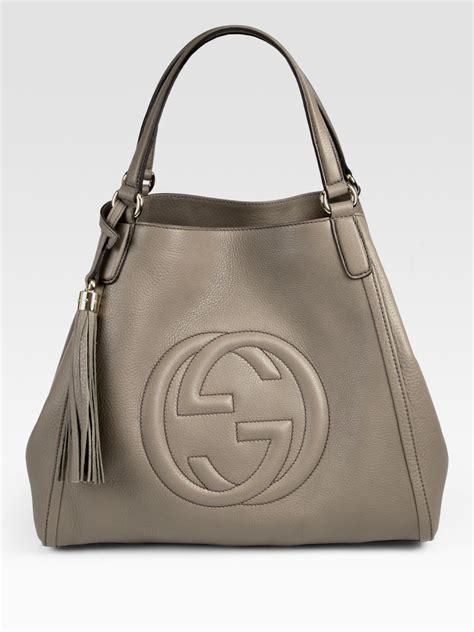 gucci purse grey|gucci shoulder tote bag.